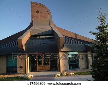 Stock Photo -  Winnipeg, Canada, MB, Manitoba, Circle of Life Thunderbird House, Aboriginal people. Fotosearch
