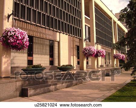 Picture -  Winnipeg, Canada, MB, Manitoba, Downtown, City Hall. Fotosearch