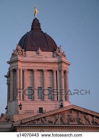 Winnipeg, Canada, MB, Manitoba, Manitoba Legislative Building, dome, evening View Large Photo Image Stock Image - Winnipeg, Canada, MB, Manitoba, Manitoba Legislative Building, dome, evening. Fotosearch