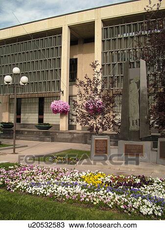 Stock Image -  Winnipeg, Canada, MB, Manitoba, Downtown, City Hall. Fotosearch