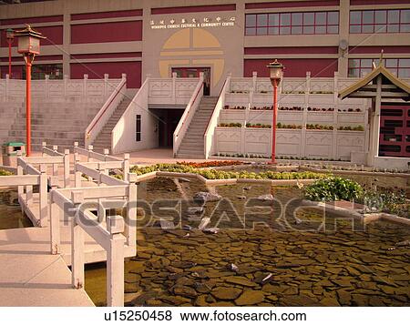 Stock Photo -  Winnipeg, Canada, MB, Manitoba, Downtown, Winnipeg Chinese Cultural and Community Centre. Fotosearch