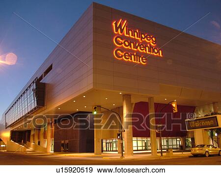 Winnipeg, Canada, MB, Manitoba, Winnipeg Convention Centre, evening View Large Photo Image Stock Photo - Winnipeg, Canada, MB, Manitoba, Winnipeg Convention Centre, evening. Fotosearch