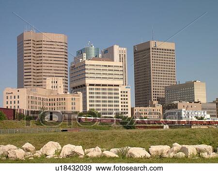 Winnipeg, Canada, MB, Manitoba, Downtown, skyline View Large Photo Image Stock Photo - Winnipeg, Canada, MB, Manitoba, Downtown, skyline. Fotosearch