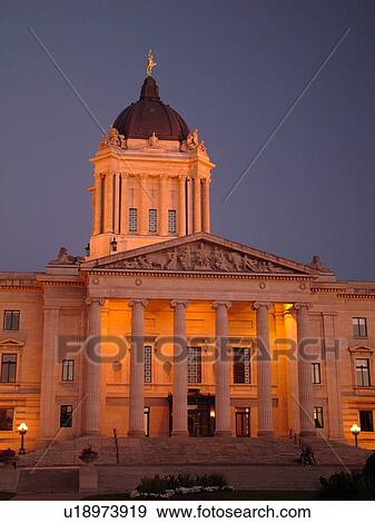 Winnipeg, Canada, MB, Manitoba, Manitoba Legislative Building, evening View Large Photo Image Stock Photo - Winnipeg, Canada, MB, Manitoba, Manitoba Legislative Building, evening. Fotosearch