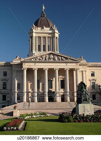 Stock Photo -  Winnipeg, Canada, MB, Manitoba, Manitoba Legislative Building. Fotosearch