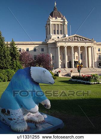 Winnipeg, Canada, MB, Manitoba, Manitoba Legislative Building, Bears on Broadway, Blue Bear, statues, Cancer Care Manitoba Foundation View Large Photo Image Stock Photography - Winnipeg, Canada, MB, Manitoba, Manitoba Legislative Building, Bears on Broadway, Blue Bear, statues, Cancer Care Manitoba Foundation. Fotosearch