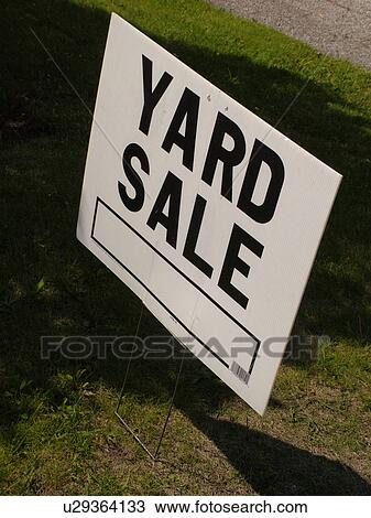 Stock Image -  Yard Sale sign. Fotosearch