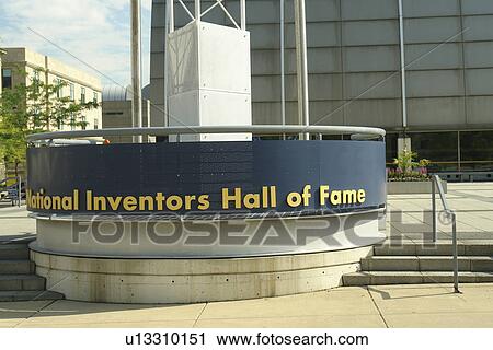 Stock Image -  Akron, OH, Ohio, downtown, National Inventors Hall of Fame. Fotosearch