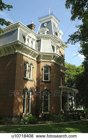 Stock Photo -  Akron, OH, Ohio, University of Akron, Hower House. Fotosearch
