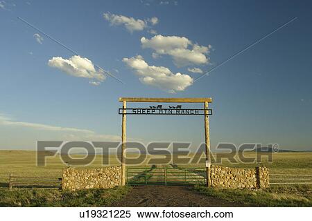 Albany County, WY, Wyoming, Sheep Mountain Ranch, prairie, open range, gate View Large Photo Image Stock Photography - Albany County, WY, Wyoming, Sheep Mountain Ranch, prairie, open range, gate. Fotosearch
