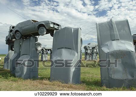 Alliance, NE, Nebraska, Carhenge, replica of England's Stonehenge View Large Photo Image Stock Photo - Alliance, NE, Nebraska, Carhenge, replica of England's Stonehenge. Fotosearch