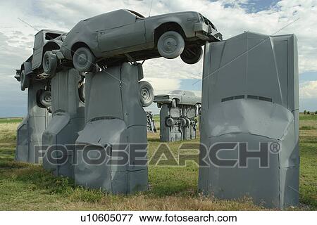 Alliance, NE, Nebraska, Carhenge, replica of England's Stonehenge View Large Photo Image Stock Photo - Alliance, NE, Nebraska, Carhenge, replica of England's Stonehenge. Fotosearch