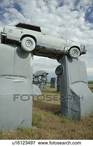 Alliance, NE, Nebraska, Carhenge, replica of England's Stonehenge View Large Photo Image Stock Photo - Alliance, NE, Nebraska, Carhenge, replica of England's Stonehenge. Fotosearch