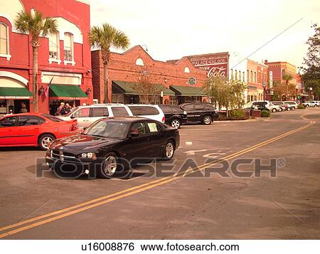 Amelia Island, FL, Florida, Fernandina Beach, downtown, Centre Street, Historic District View Large Photo Image Stock Photograph - Amelia Island, FL, Florida, Fernandina Beach, downtown, Centre Street, Historic District. Fotosearch