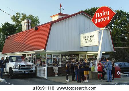 Andover, OH, Ohio, Dairy Queen, ice cream shop View Large Photo Image Stock Photo - Andover, OH, Ohio, Dairy Queen, ice cream shop. Fotosearch