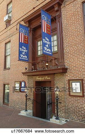 Picture -  Annapolis, MD, Maryland, Chesapeake Bay, Historic Downtown, The Treaty of Paris Restaurant. Fotosearch