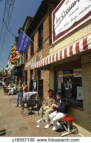 Annapolis, MD, Maryland, Chesapeake Bay, City Dock Area, Ice Cream Shop View Large Photo Image Stock Image - Annapolis, MD, Maryland, Chesapeake Bay, City Dock Area, Ice Cream Shop. Fotosearch
