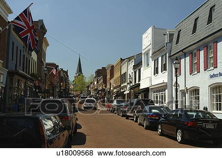 Stock Photo -  Annapolis, MD, Maryland, Chesapeake Bay, Historic Downtown. Fotosearch