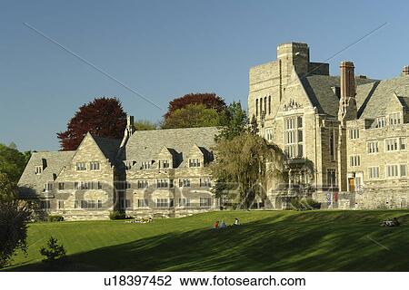Stock Image -  Bryn Mawr, PA, Pennsylvania, Bryn Mawr College, Rhoads Residence and Dining Hall. Fotosearch