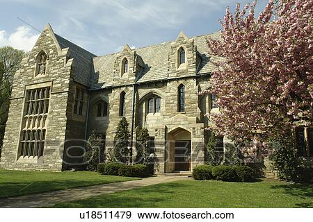 Stock Photo -  Bryn Mawr, PA, Pennsylvania, Bryn Mawr Presbyterian Church, Education Building. Fotosearch