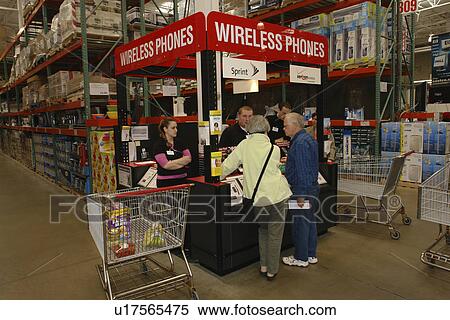 Burlington, VT, Vermont, Costco Wholesale Store, interior, wireless phone booth View Large Photo Image Stock Photography - Burlington, VT, Vermont, Costco Wholesale Store, interior, wireless phone booth. Fotosearch