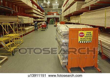 Stock Image -  Burlington, VT, Vermont, The Home Depot, Home Improvement Warehouse, lumber. Fotosearch
