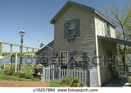 Picture -  Chesapeake City, MD, Maryland, Chesapeake Bay, Historic Village. Fotosearch