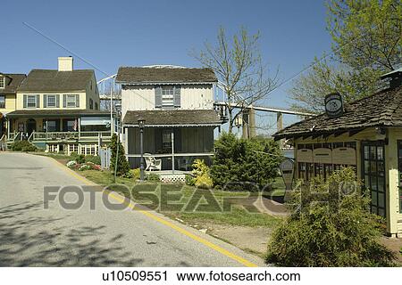 Stock Image -  Chesapeake City, MD, Maryland, Chesapeake Bay, Historic Village. Fotosearch