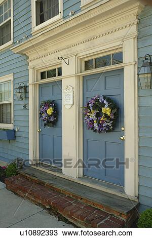Stock Image -  Chesapeake City, MD, Maryland, Chesapeake Bay, Historic Village, Banks Steele House. Fotosearch