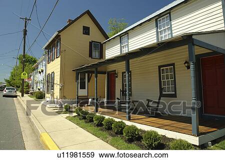 Stock Photo -  Chesapeake City, MD, Maryland, Chesapeake Bay, Historic Village. Fotosearch