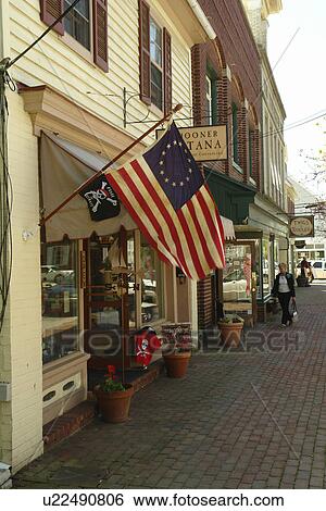 Chestertown, MD, Maryland, Chesapeake Bay, Historic Downtown District, Colonial American Flag View Large Photo Image Stock Photograph - Chestertown, MD, Maryland, Chesapeake Bay, Historic Downtown District, Colonial American Flag. Fotosearch