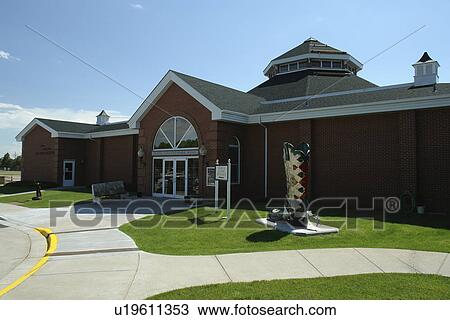 Stock Image -  Cheyenne, WY, Wyoming, Cheyenne Frontier Days Old West Museum, large cowboy boot statue. Fotosearch