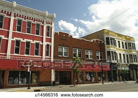 Stock Photograph -  Cheyenne, WY, Wyoming, downtown, The Wrangler. Fotosearch