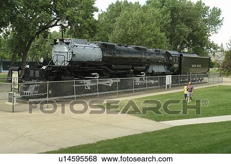 Cheyenne, WY, Wyoming, Holliday Park, Big Boy steam engine, locomotive View Large Photo Image Stock Photo - Cheyenne, WY, Wyoming, Holliday Park, Big Boy steam engine, locomotive. Fotosearch