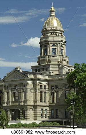 Stock Image -  Cheyenne, WY, Wyoming, State Capitol. Fotosearch