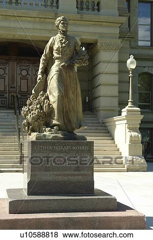 Cheyenne, WY, Wyoming, State Capitol, Women's Rights Statue, Esther Hobart Morris View Large Photo Image Stock Photo - Cheyenne, WY, Wyoming, State Capitol, Women's Rights Statue, Esther Hobart Morris. Fotosearch
