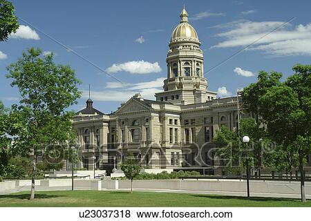 Stock Photo -  Cheyenne, WY, Wyoming, State Capitol. Fotosearch