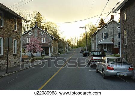 Stock Photo -  Cornwall, PA, Pennsylvania, downtown, main street, residential. Fotosearch