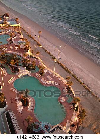 Daytona Beach, FL, Florida, Atlantic Ocean, aerial, swimming pools, Fairfield Resorts at Ocean Walk, Luxury Hotel Suites View Large Photo Image Stock Image - Daytona Beach, FL, Florida, Atlantic Ocean, aerial, swimming pools, Fairfield Resorts at Ocean Walk, Luxury Hotel Suites. Fotosearch