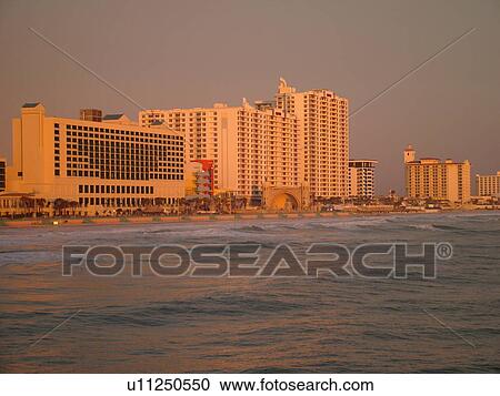 Daytona Beach, FL, Florida, Daytona Beach Shores, Atlantic Ocean, beaches, resorts, Bandshell, Music Band Stand, sunrise View Large Photo Image Stock Image - Daytona Beach, FL, Florida, Daytona Beach Shores, Atlantic Ocean, beaches, resorts, Bandshell, Music Band Stand, sunrise. Fotosearch