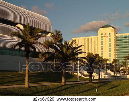 Stock Photograph -  Daytona Beach, FL, Florida, Daytona Beach Shores, Ocean Center, Convention Center. Fotosearch