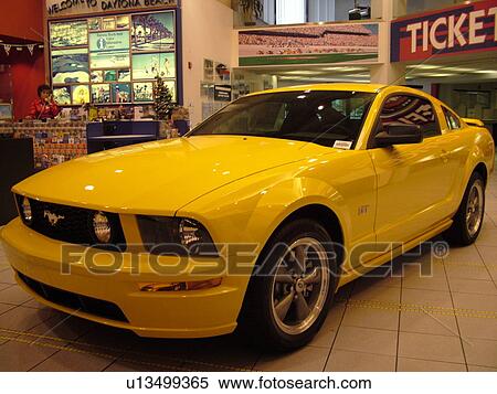 Daytona Beach, FL, Florida, Daytona International Speedway, Daytona USA, World Center of Racing, yellow Ford Mustang GT displayed View Large Photo Image Stock Photography - Daytona Beach, FL, Florida, Daytona International Speedway, Daytona USA, World Center of Racing, yellow Ford Mustang GT displayed. Fotosearch