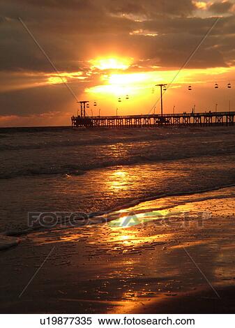Daytona Beach, FL, Florida, Daytona Beach Shores, Atlantic Ocean, Main Street Pier & Boardwalk, beaches, sunrise View Large Photo Image Stock Photography - Daytona Beach, FL, Florida, Daytona Beach Shores, Atlantic Ocean, Main Street Pier & Boardwalk, beaches, sunrise. Fotosearch