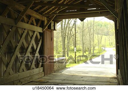 DE, Delaware, Brandywine River Valley, Ashland Covered Bridge View Large Photo Image Picture - DE, Delaware, Brandywine River Valley, Ashland Covered Bridge. Fotosearch