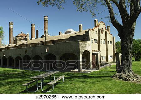 Stock Image -  Doylestown, PA, Pennsylvania, Bucks County, Moravian Pottery and Tile Works. Fotosearch