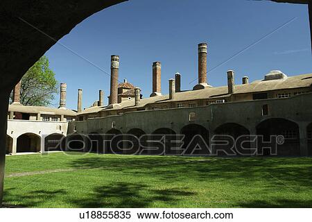 Stock Photography -  Doylestown, PA, Pennsylvania, Bucks County, Moravian Pottery and Tile Works. Fotosearch