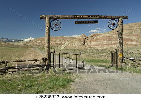 Dubois, WY, Wyoming, Turtle Ranch, gate, open range, prairie View Large Photo Image Stock Photo - Dubois, WY, Wyoming, Turtle Ranch, gate, open range, prairie. Fotosearch