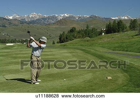 Elkhorn, ID, Idaho, Elkhorn Golf Course, teeing off View Large Photo Image Stock Photo - Elkhorn, ID, Idaho, Elkhorn Golf Course, teeing off. Fotosearch