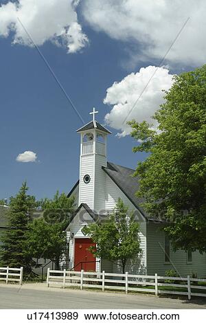 Encampment/Riverside, WY, Wyoming, St. Barnabas Episcopal Church View Large Photo Image Stock Photo - Encampment/Riverside, WY, Wyoming, St. Barnabas Episcopal Church. Fotosearch