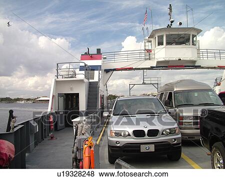 Stock Photo -  Fort George Island, FL, Florida, Atlantic Ocean, Fort George-Mayport Ferry, St. Johns River. Fotosearch